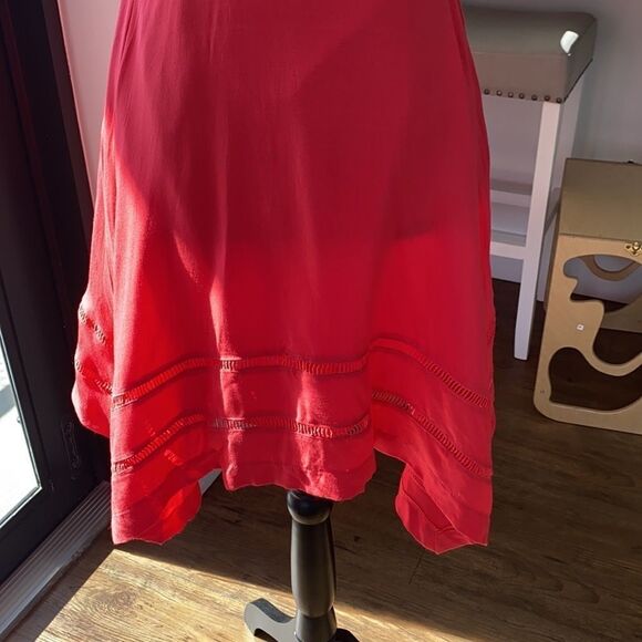 Aqua Women's Red Ladder‎ Inset Fit And Flare Dress - Picture 6 of 9